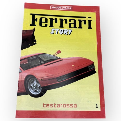 Ferrari Testarossa Story Motor Italia Tidning Vintage 1984 Retro