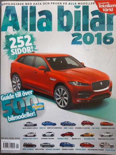 Alla bilar 2016 - bilkatalogen med årets alla bilar, från Teknikens Värld