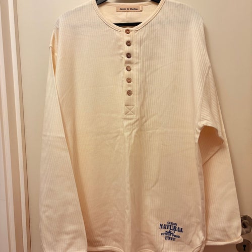 Jeans&Clothes, tröja, L, cremefärgad, clean natural cotton produced unit, NY!
