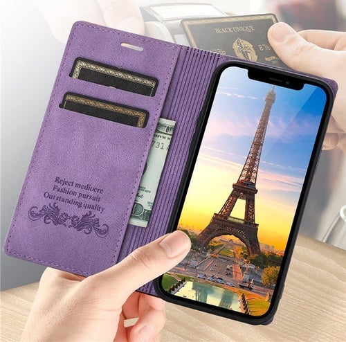 Plånboksfodral för Samsung Galaxy A56 (5G) Lilac Purple-fodral, Fri leverans