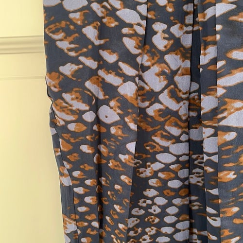 Blå, brun klänning från IN WEAR