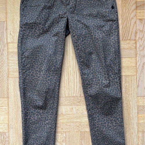 Scotch & Soda bruna leopardmönstrade chinos, storlek 25/32