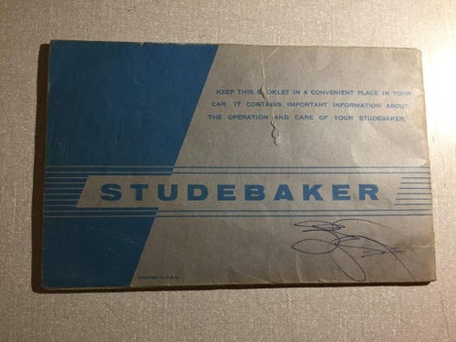 1963 Studebaker Lark Cruiser Owner's Guide