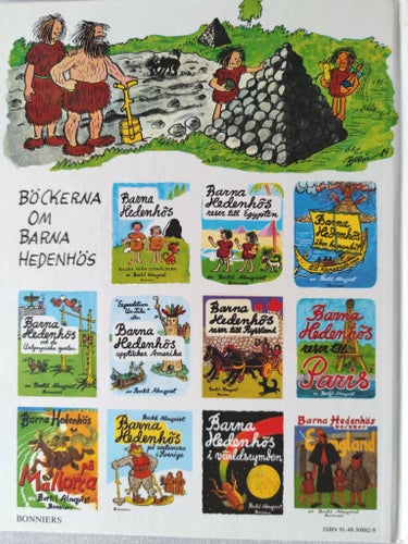 Barna Hedenhös - Bilder från stenåldern av Bertil Almqvist, 1989