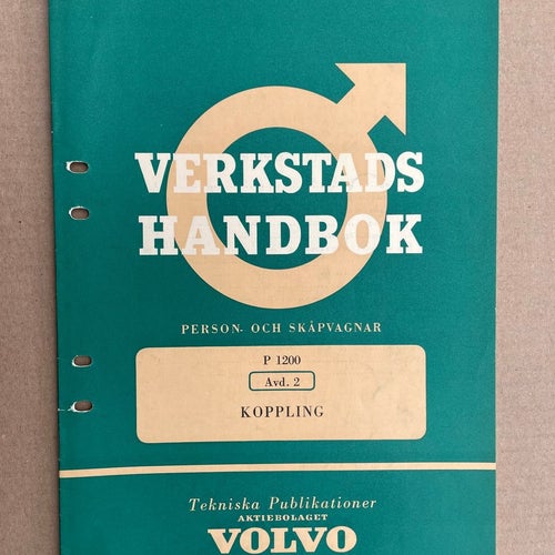 VOLVO Verkstadshandbok Amazon Koppling