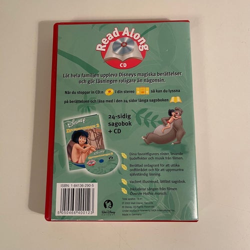 CD - lyssna & Läs. Disney - Djungelboken 2. Read Along. Cd + Bok.