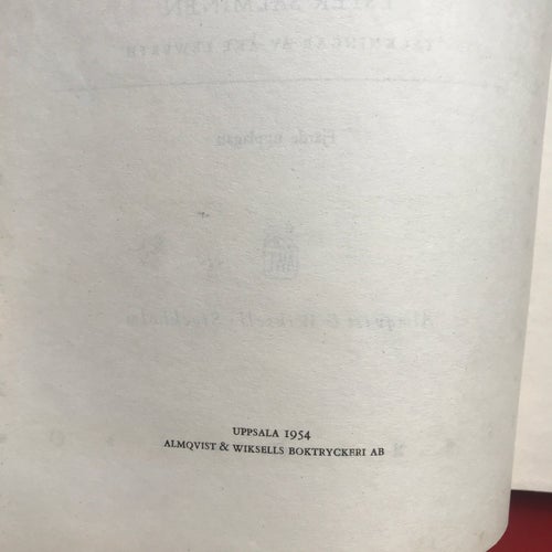 NU SKA VI LÄSA Femte boken Ester Salminen bild: Åke Lewerth 1954