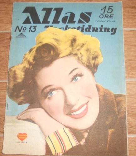 Allas nr13 1939 Tyrone Power, Ina Claire