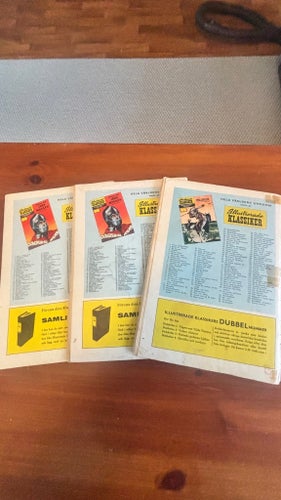 Illustrerade Klassiker - Samling av fyra tidningar