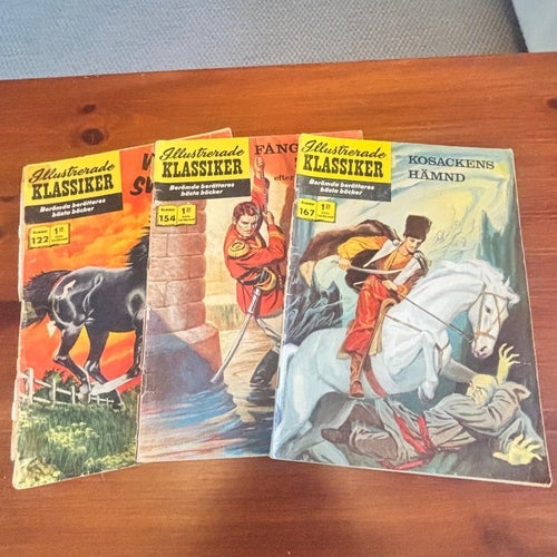 Illustrerade Klassiker - Samling av fyra tidningar