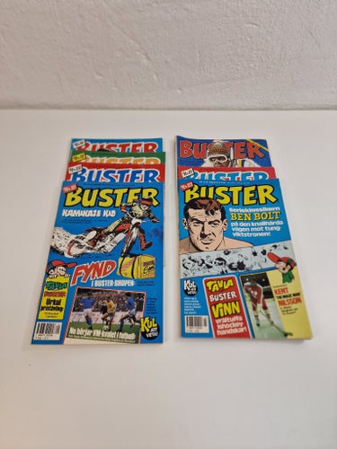 Buster serietidningar 1981, 1988 - 7st