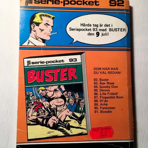 Serie-pocket nr 92. Serie-Magasinet. Serie/Pocket/tidning/tryckt 1980