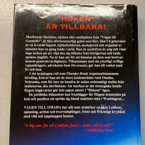 Vägen till Omaha - Robert Ludlum (1992) Inbunden bok