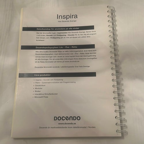 Inspirera Excel 2000 Grunder av Docendo