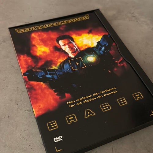 Eraser DVD med Arnold Schwarzenegger