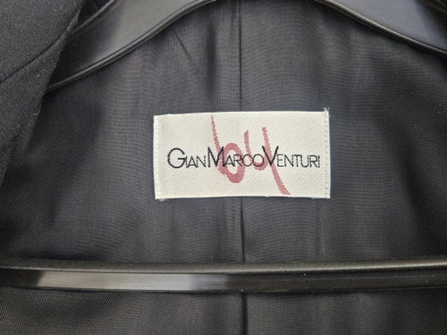 90-tal - GianMarco Venturi svart kavaj, storlek 36, Made in Italy / VINTAGE