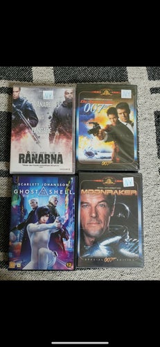 DVD-filmer: Rånare vs. Langare, Ghost in the Shell, 007 Die Another Day, 007
