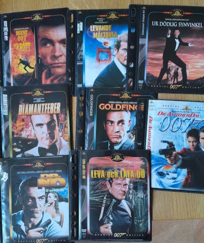 James Bond DVD-samling (16 filmer) Agent 007