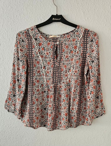 BERSHKA flerfärgad blus topp i storlek S