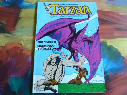 TARZAN, 1980 NR 11, MOLNGUDEN, WATANGAS TRUMMA, EDGAR BURROUGHS, TIDNING
