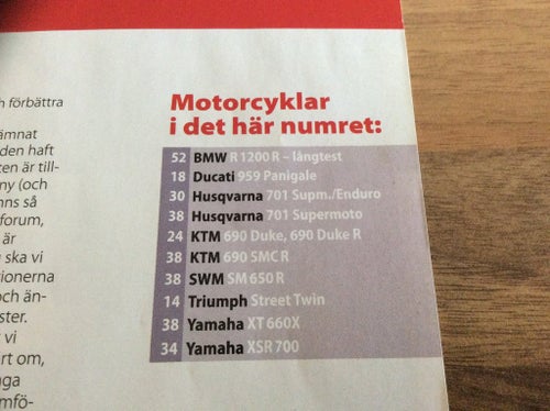 MOTORRAD Nr 2 2016 Triumph Street ,Ducati 959,Husqvarna ,SWM,KTM,Yamaha,Thailand