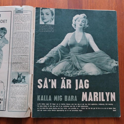 BILDJOURNALEN 1959/24. Marilyn Monroe, Gunnar Hellström, Hi Choon Lee
