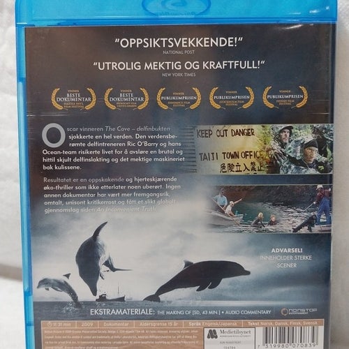 The Cove Blu-Ray (Norsk utgåva / Svensk text)