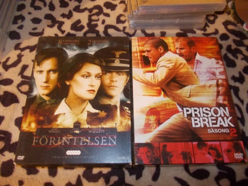 FÖRINTELSEN & PRISON BREAK SÄSONG 1 & 2 DVD