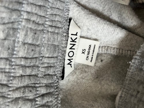 Monki gråa mjukisbyxor, storlek XS