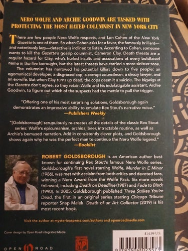 Stop the presses! av Robert Goldsborough. Nero Wolfe-deckare. Engelsk häftad bok