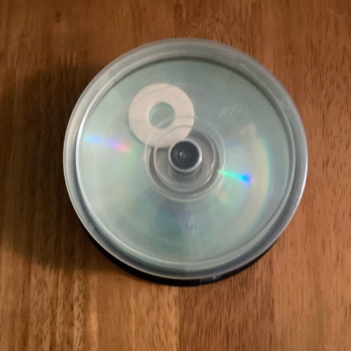 CD-skivor i spindel