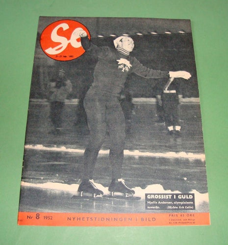 SE nr 8 1952 - OS Oslo, Gunnar Rosendahl, Orson Welles m.m.