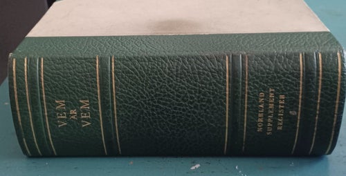 VEM ÄR VEM,BOK, NORLAND SUPPLEMENT REGISTER