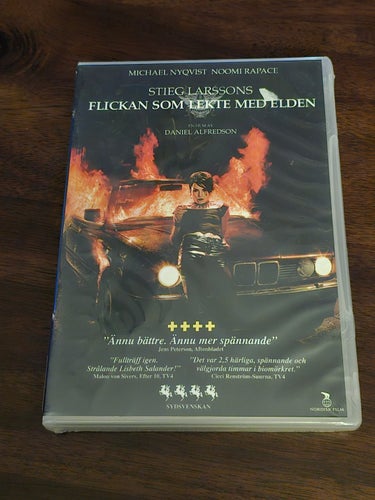 Flickan Som Lekte Med Elden Noomi Rapace, Michael Nyqvist DVD(SV Text) INPLASTAD
