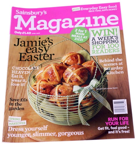 Sainsbury's Magazine April 2009-Jamie Oliver-Weight 412g-FREE postage Sweden
