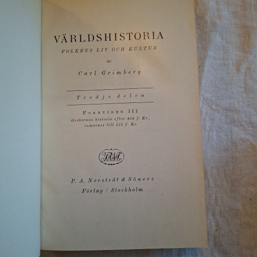 Världshistoria av Carl Grimberg, Tredje delen, 1928