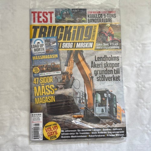 Tidningen Trucking Skog & Maskin Nr 8-9 2026