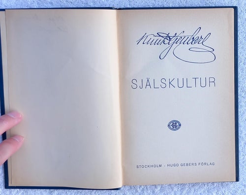 Knut Kjellberg: Själskultur – etiska söndagsföreläsningar (1922)