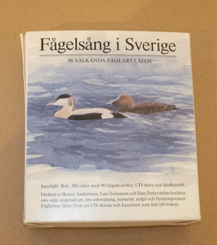 Fågelsång i Sverige paket - Bok + CD + Kassettband