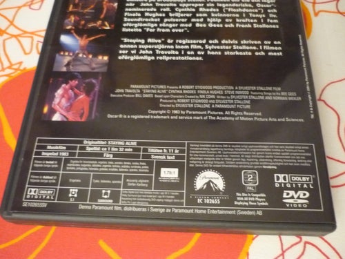 DVD, STAYING ALIVE, MUSIKFILM, SVENSK TEXT