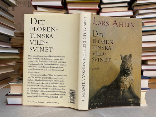 Det florentinska vildsvinet av Lars Ahlin. Bok. Very Fine plus