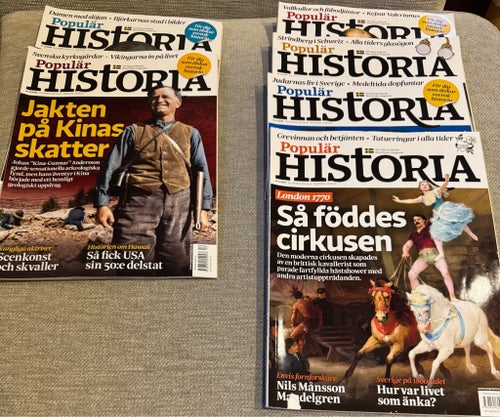 Paket: Populär HISTORIA x 6: nr 12-13//2024 // 1,3,4,6 2025