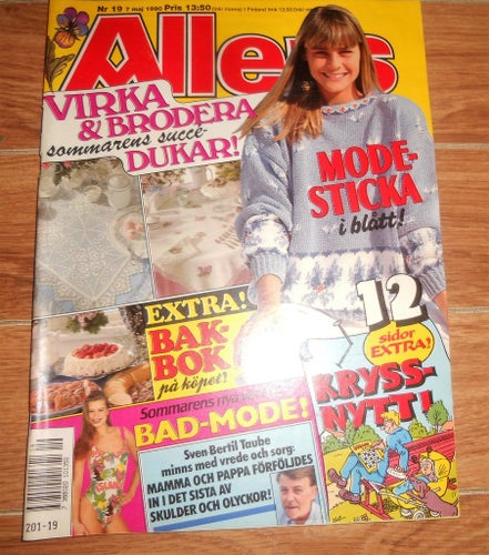 Allersnr19 1990 Sven-Bertil Taube,Lasse Holmqvist,Tatiana Angelini & Einar Jolin