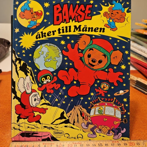 Felbindning!Bamse åker till månen av Rune Andréasson, 1976