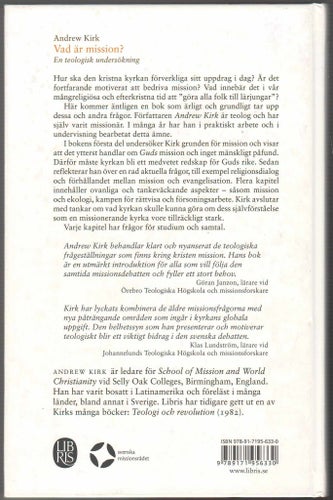 Vad är mission?: en teologisk undersökning / J. Andrew Kirk