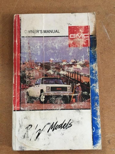 1989 GMC R/V Models Owner's Manual