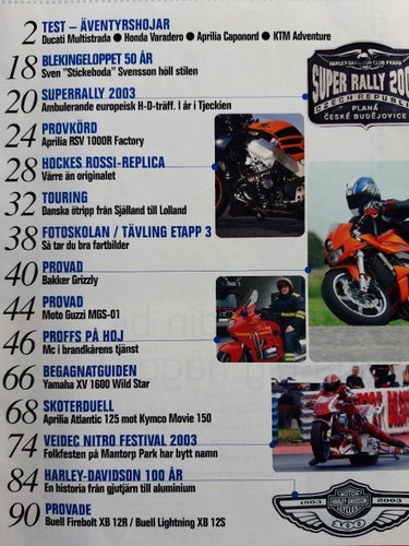 Allt om MC 9 2003: Aprilia RSV 1000R Factory, Bakker Grizzly, Moto Guzzi MGS-01