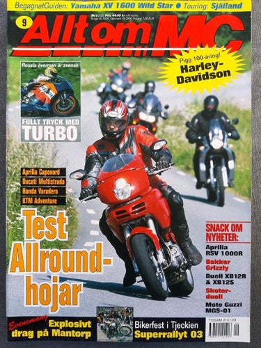 Allt om MC 9 2003: Aprilia RSV 1000R Factory, Bakker Grizzly, Moto Guzzi MGS-01