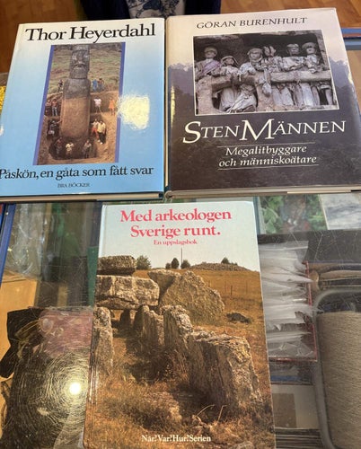 Tre böcker om arkeologi