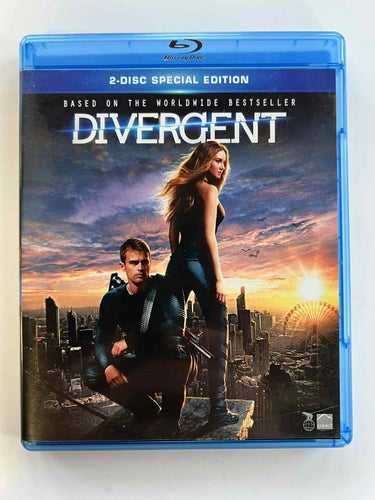 Divergent (2014) Shailene Woodley 2-disc blu-ray
